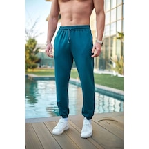 Modavra Unisex Basic Eşofman Altı - İndigo 001