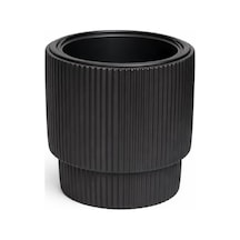 Omnipazar So-vgs2 Vega Modern Plastik Saksı Takımı İç Kovalı 20 Litre No:2 Siyah