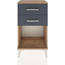 Arges Komodin 2 Çekmeceli 44x30x80 Çam-antrasit Atlas Çam