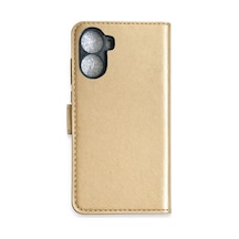 Mey İthalat Huawei Nova 10 Se Trend S Plus Kapaklı Kılıf - Gold Altın