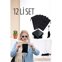 Zenvac Kumaş Gözlük Kılıfı 6+6 Kılıf+bezli Set Zenvac29