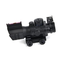4x32 Kırmızı Işıklı Dürbünü 4x32 Nişangah Çok Renkli