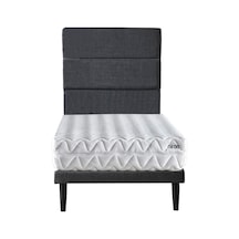 Niron Slim Pocket 90x190 cm Tek Kişilik Yatak Baza Başlık Takımı - Baza, Başlık ve Yatak Seti