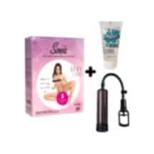 Truva Shop Sonia 3 Işlevli Kaliteli Şişme Bebek + Penis Vakum Pompası + Jel