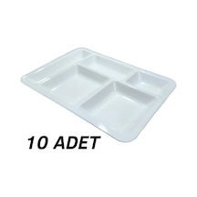 Plastik Tabldot Yemek Tabağı 10'lu - Yemek Tepsisi
