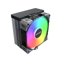 Nx400 Argb - Cpu Soğutucu, Tek Kule, 4 Gelişmiş Isı Borusu, 52 Kanatlı Isı Emici, E28, 120 Mm Fdb Statik Basınçl Genel