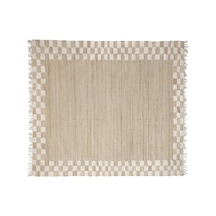 Yargıcı Kare Desenli Jüt Dikdörtgen Halı 160x230 Cm 26ynht1054c St