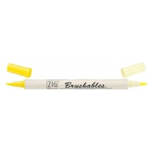 Brushables 2 Renk Tonu Fırça Uçlu Marker Kalem 050 Pure Yellow