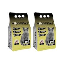 Çiçek Kokulu İnce Tane Topaklanan Kedi Kumu 10 Lt X 2 Adet