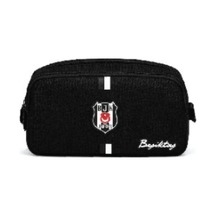 Beşiktaş Kalem Çantası Emprime Baskı Detaylı Kanvas 26382 Çok Renkli