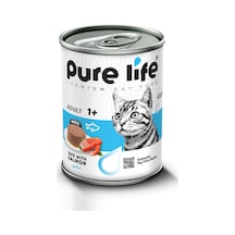 Pure Life Pate Somonlu Yetişkin Kedi Konserve Mama 400 G