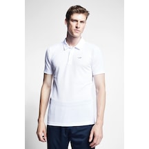Lescon 23S-1275-23B Beyaz Erkek Kısa Kollu Polo Yaka T-Shirt
