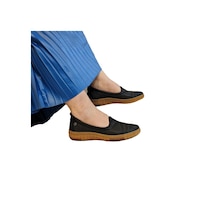 Pierre Cardin 54562 Siyah Hakiki Deri Kaymaz Rahat Bayan Ayakkabı Siyah