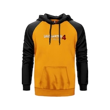 Uncharted 4 Logo Sarı Renk Reglan Kol Sweatshirt Sarı