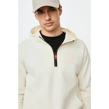 Lufian Grayson Erkek Sweatshirt Kırık Beyaz Kırık Beyaz 112030216100510