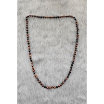 Chavin 6 Mm. 70 Cm. Uzun Ahşap Erkek Kolye Ev85 Siyah