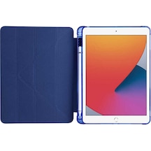 Apple İpad 9.7 2017 5.nesil Uyumlu Kalem Bölmeli Katlanabilir Kılıf Kapaklı Kılıf
