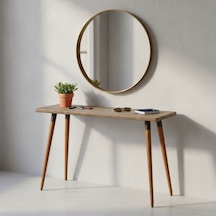 Mobenta Basic Entry: Modern Masif Dresuar, Antre Konsolu - 110x35 Al Altın