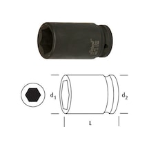 Osaka Ln1ıd2-7/16 Inch Uzun Lokma 1" 2-7/16