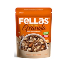 Fellas Vegan Protein Granola Karışık Kuruyemiş & Kakao 270g - 6 Adet Tarı