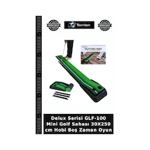 Delux Serisi Glf-100 Mini Golf Sahası 30x250 Cm Hobi Boş Zaman Oyun Çok Renkli