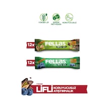 Meyve Bar 40 G Süper İkili Kutu - 24 Adet Antep Fıstıklı X 12 + Yaban Mersinli X 12