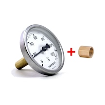 63 Mm 120 Derecec 5 Cm Pakkens Termometre Arka Bağlantı Manşon Dahil