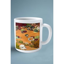 Cozy Grove Mobil Oyun Baskılı Kupa Bardak Çift Taraflı Baskı Kişiye Özel Model 1 Çok Renkli