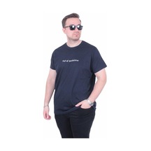 Starbattal Erkek Büyük Beden Sıfır Yaka Tişört Imagination 26150 Lacıvert Lacivert