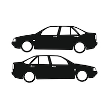 Fiat Tempra Basık Kelebek Silüet Stickeri 2 Adet