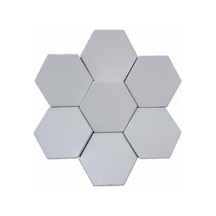 3d Mozaik 1 M2 Duvar Tavan Panel Beyaz