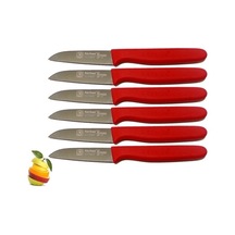 Sürmene Sürbisa 061007 Meyve Bıçağı 6'lı Set Kırmızı
