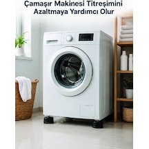 Hubrendy Tekno Çamaşır Makinesi İçin 4 Adet Kauçuk Ayak Pedi Diğer