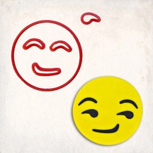 Emoji İmalı Detay Kurabiye Kalıp Seti 4 Lü KIrmızı