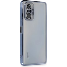 Newface Xiaomi Redmi Note 10 Pro Kılıf Razer Lensli Silikon - Açık Mavi