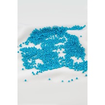Turkuaz 3 Mm Plastik İnci Boncuk Takı Aksesuar Malzemesi 25 Gr