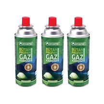 3 Adet Orgaz Orcamp 227 Gr Valfli Kartuş Gaz Kartuş Tüp 3’Lü Çok Renkli
