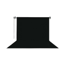 Hs Stüdyo Teknik 270x580cm Siyah Fon Perde Seti Ve Askısı