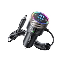 Joyroom Jr-ccb02 Araba Bluetooth 5.4 Kablosuz Verici Mp3 Çalar Siyah