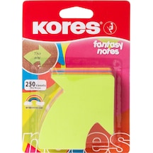 Kores 70 X 70 Mm Ok İşareti , Fantasy Yapışkanlı Not Kağıdı İle 5 Neon Renkler, 250 Adet