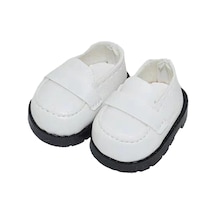 Suntek 1 Çift Bebek Ayakkabıları Giydirme Kostüm Oyuncak Beyaz