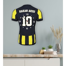 Bk Gift Kişiye Özel İsimli Taraftar Forma 3d Ahşap Duvar Saati-2, Arkadaşa Hediye, Sevgiliye Hediye, Doğum Günü Hediyesi Kobitmeyencom30154 Bk Gift