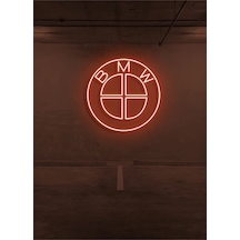 Rent A Carlara Özel Bmw Logo Neon Tabela Turuncu
