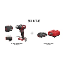 Skil Set-13 Skil Compact 3065JA Akülü Matkap Vidalama Çantalı + Skil 3136AA 2AH Li + 2.4A Şarj Cihazı Promo