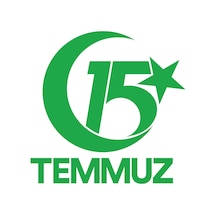15 Temmuz Sticker 17x17 Cm Yeşil
