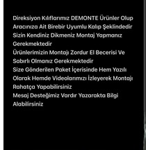 Mercedes W124 E200 Araca Özel Dikmeli Direksiyon Kılıfı Düz Deri Çok Renkli