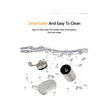 Novahub Çok Kullanımlı Gümüş Paslanmaz Çelik El Değirmen - Kahve & Baharat Gümüş