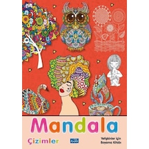 Mandala - Çizimler - Yetişkinler İçin Boyama Kitabı- Parıltı Yayınları