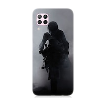 Huawei P40 Lite Uyumlu Motosiklet Sürücüsü Desenli Silikon Kılıf