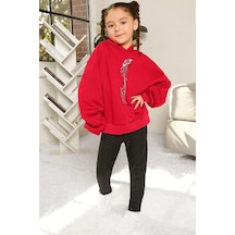 Uyguntarz Çocuk Song Butterflies Baskılı Sweatshirt Kırmızı Uyguntarz Çocuk Song Butterflies Baskılı Sweatshirt Kırmızı